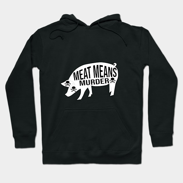 Meat means murder Hoodie by cypryanus